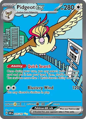 Pidgeot EX Obsidian Flame